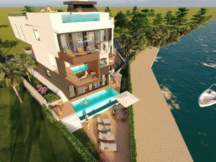 Luxury apartments first row to the sea