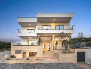 Modern villa with open sea views