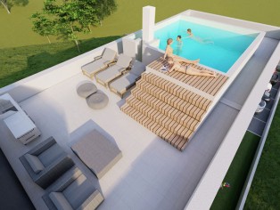 Luxuriöses Penthouse mit Pool in Zadar