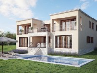 Property with approval intelligent planned family house with swimming-pool