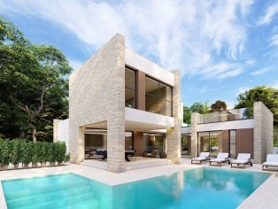 4 luxury villas with beautiful sea views