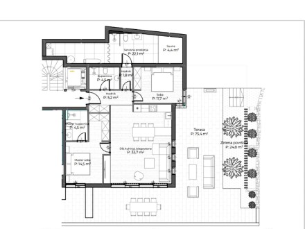 Exklusive Wohnung mitten in Opatija mit Gartenanteil