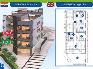 Neuerbaute Wohnungen in Zadar, Haus A (MAF2257)